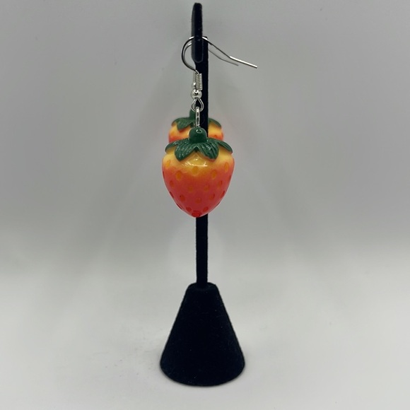 3 For $20 3D Strawberry 🍓 Dangle Earrings “You Pick 3” - Picture 5 of 7